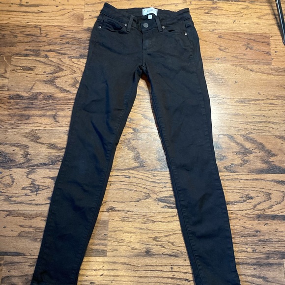 PAIGE Denim - Paige black straight leg jeans size 25